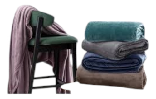 Kit 2 Cobertor Casal Corttex Turim Soft Macio Toque De Seda Liso Cinza