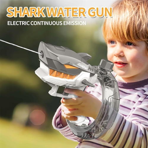 Tiburón Pistola De Agua Electronica A Presion Juguete