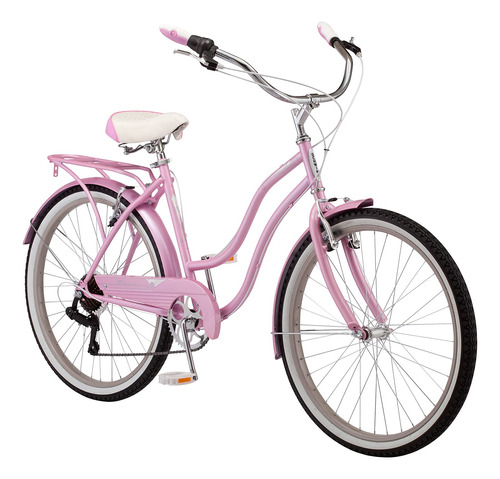 Bicicleta Con Ruedas Schwinn Perla 7 Para Mujeres Con velo.