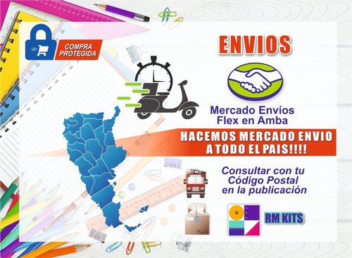 Kit Arte Plástica Escolar Dibujo Primaria