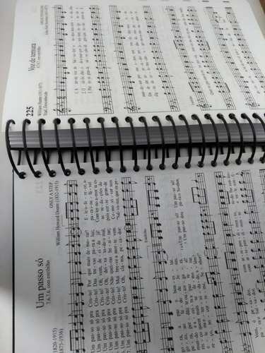 Hinário Cantor Cristão Espiral Letra Grande C/ Música Preto