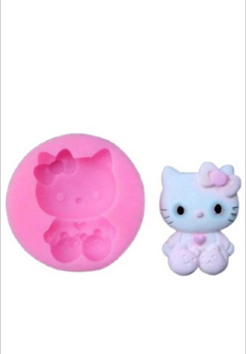 Molde Silicon Gatita Hello Kitty Fondant Jabon Kawaii Resina