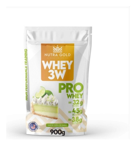 Whey Nutra Gold Pro Whey 3w 32g Proteínas Baixo Carbo 900g Sabor Torta De Limão