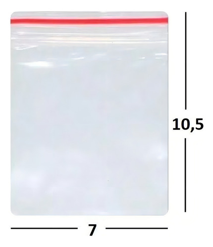 Saco Plástico Zip Lock Hermético 7x10 N°3 C/1.000 Un