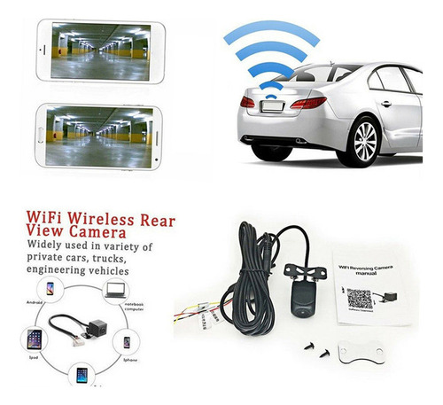 Cámara De Respaldo Inalámbrica Wifi Para Auto, Vehículos, Mo