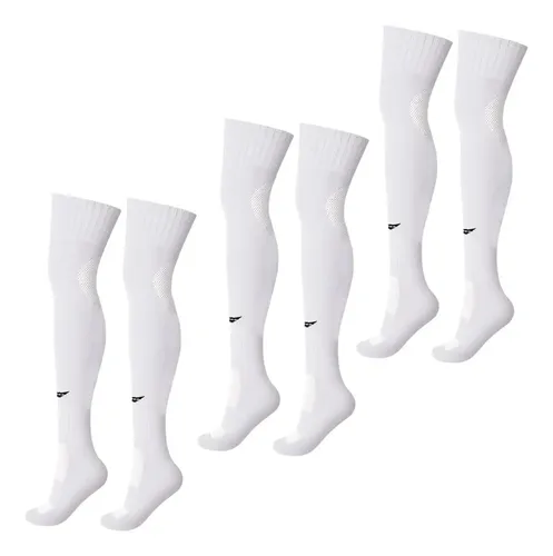 Kit 3 Pares Meião Penalty Jogador Profissional Futebol Matis Cor Branco Tamanho 33-38