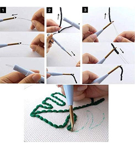 Kit De Bordado Para Bricolaje: Set De Inicio Con Aros, Bolíg