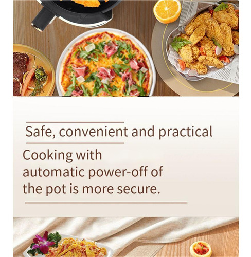 7l Capacidad Blanca Smart Touchscreen Air Fryer