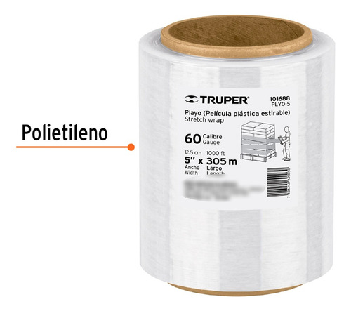 Película Emplaye Elástica Transparente Truper 101688 305mts