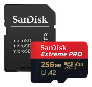 Tarjeta de memoria microSD Sandisk 256gb Micro SD con adaptador