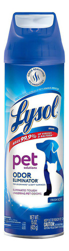 Eliminador de Olores Lysol Pet Solutions Aerosol Desinfectante 425g