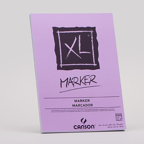 Block Canson Xl Marker 70g A4 100 Hojas