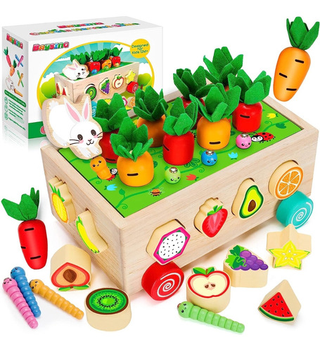 Juguete Cosecha De Zanahorias - Habilidades Montessori