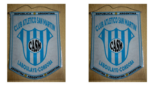 Banderin Grande 40cm Club San Martin Laboulaye Cordoba