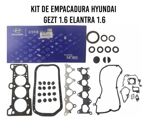 Kit De Empacadura Hyundai Gezt 1.6 Elantra 1.6 