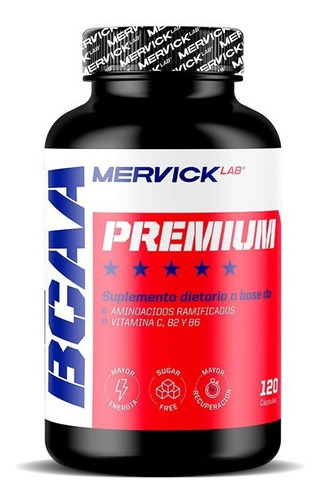 Aminos Bcaa 120 Mervick Recuperador Post Masa Muscular Magra