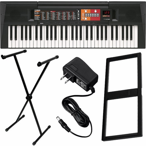 Kit Teclado Musical Yamaha Psr-f51 61 Teclas 114 Estilos