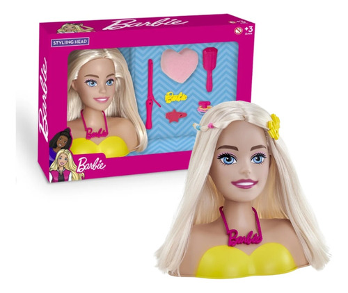 Boneca Barbie Cabeça Busto P/ Pentear E Estilizar - Original