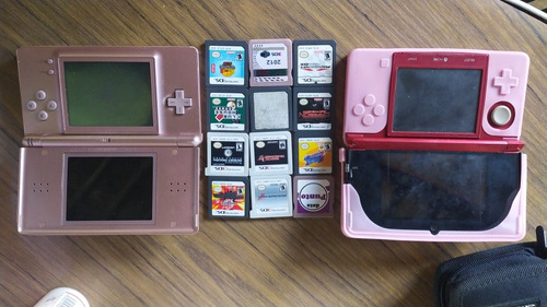 Nintendo Ds Lite Y Nintendo Ds 3d Con 12 Casette 