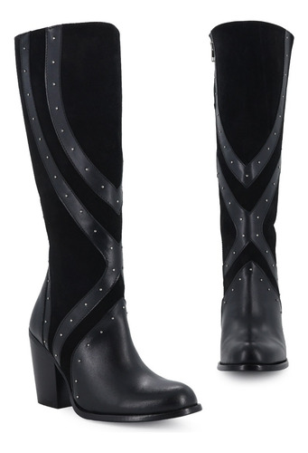 Bota Vaquera Para Mujer Piel Res Genuina Modelo Soberbia