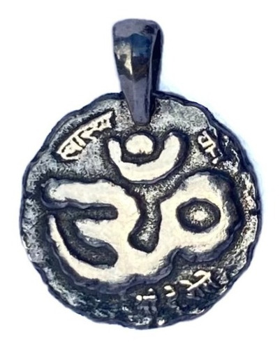 Medalla De Plata Del Ôm - Símbolo Del Yôga Antiguo