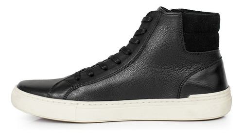 Zapatilla Cuero Hombre Nautico Sneaker Botita Lisa Briganti