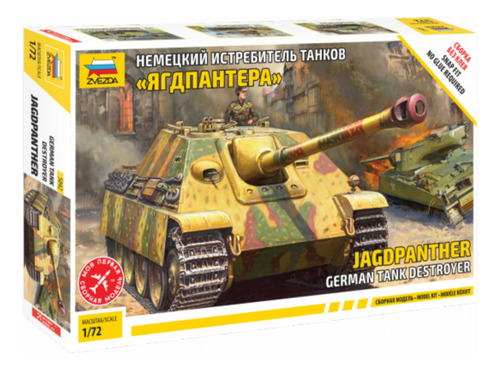 Maqueta Zvezda 5042 Tanque Jagdpanther 1/72 Para Armar