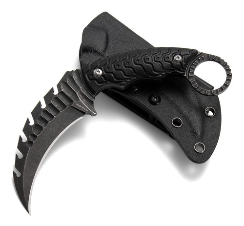 Kiaslore Karambit Knife - Cuchillo De Hoja Fija D2 Edc