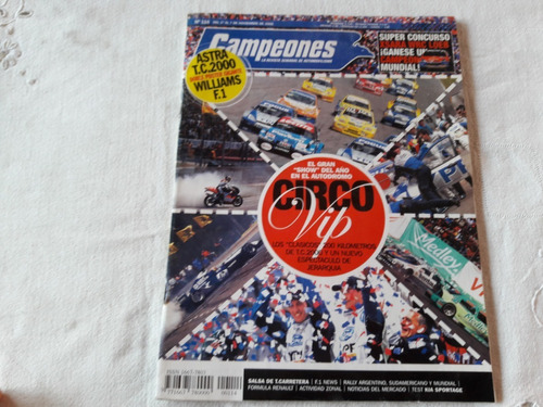 Revista Campeones Nº 114 Poster Astra T.c. 2000 Williams F.1
