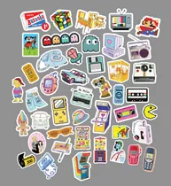 Comprar Stickers Retro Vintage 80 90 Vinilos Calcos Termos Compu X44