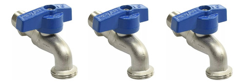 Llave Jardín Esfera 1/2  Npt X 3/4  Nh Coflex Ip-701 (3 Pza)