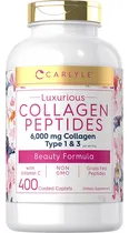 Comprar Carlyle Colágeno Péptidos 6000mg Typo 1 & 3 400 Tablst