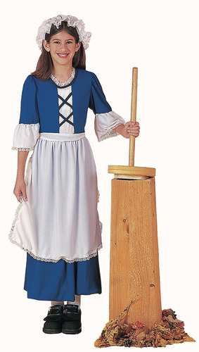 Disfraz De Novelties Colonial Girl Costume Childs Medium