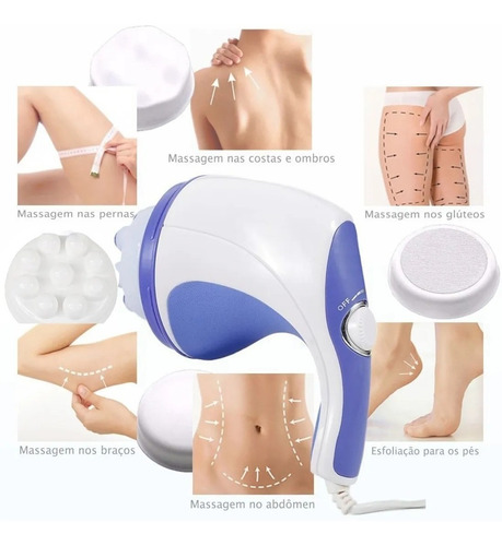 Massageador Orbital Elétrico 360° Body Sculptor 4 Acessórios