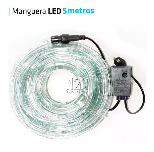Manguera Led Flexible 5 Metros Colores Navidad Premium