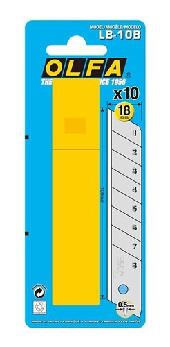 Lâmina 18mm Profissional Olfa Lb-10b 