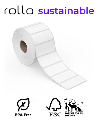 Rollo Etiquetas Térmicas Directas De Código De Barras 2 X 1