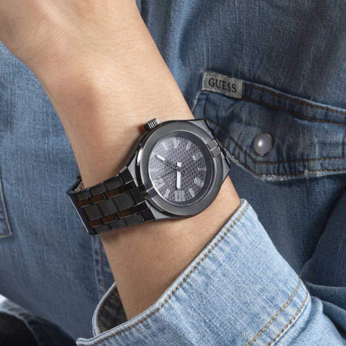 Reloj Guess Escape Caballero Negro Gw0661g3