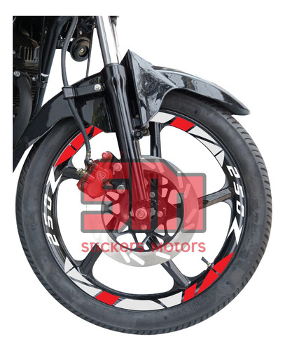 Stickers Reflejantes Rin De Moto 250z 250sz 200z 125z 150z