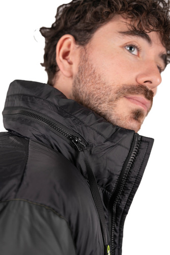 Chaqueta Hombre Combinada Casual Nueva Con Capucha Temporada Invierno