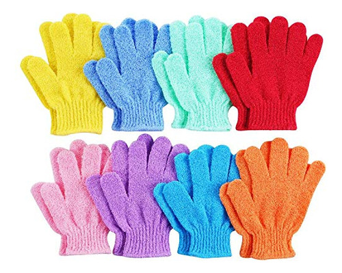 16 Guantes De Ducha Exfoliantes, Guantes De Bao Exfoliantes