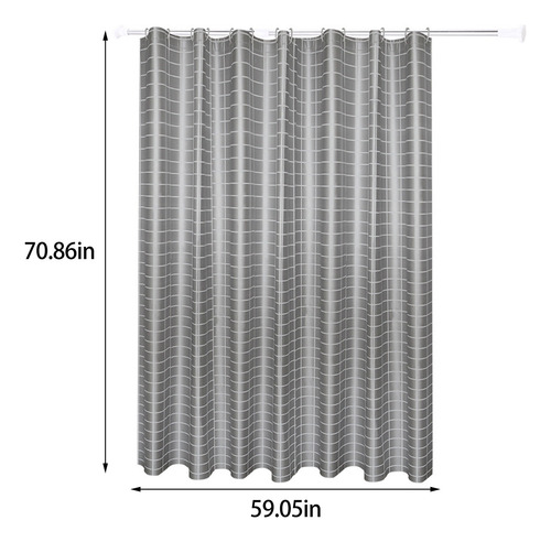 Cortina En Forma De F Para Baño, Moderna Y Universal, Para T