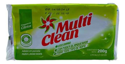 Jabon En Panela Multi Clean 200gr