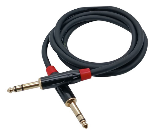 Cable De Audio Plug A Plug 1/4 6.3mm Estereo 1.5 Metros 