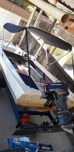 Lancha Caravelas Motor 15hp Everude