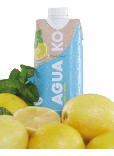 Agua saborizada Ko Infusionada limon y menta sin TACC en Tetra Brik 500 mL