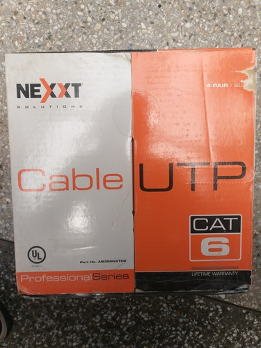 Cable De Red Utp Categoria 6 Nexxt Excelente Calidad