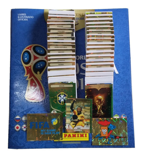 Álbum Figurinhas Copa 2018 Completo Panini Figurinhas Soltas