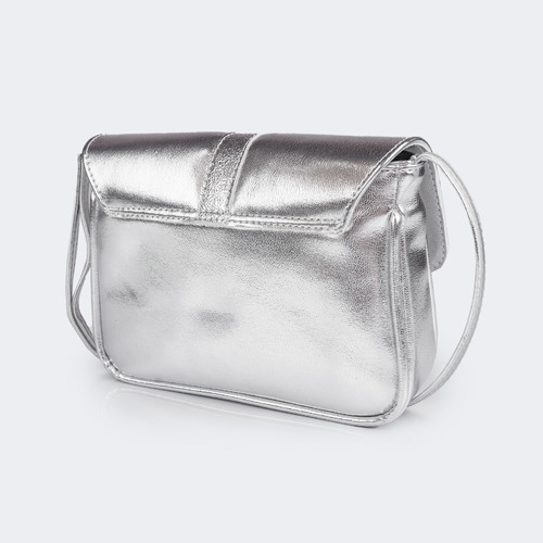 Bolsa Infantil Clássica Fivela Imã Pampili Cor Prata