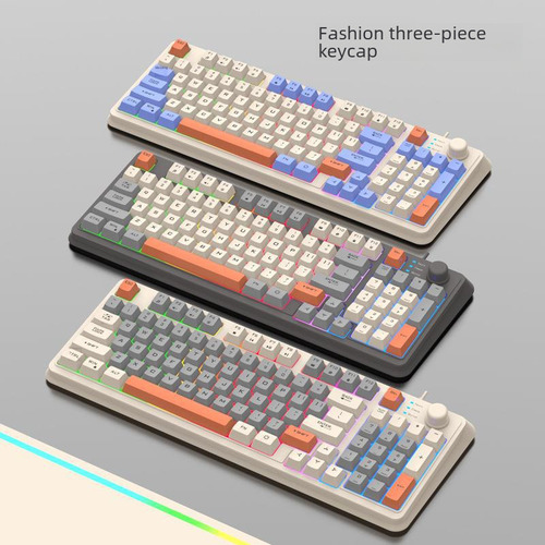 . Dazzle Silver Fox K82 Bee Edition - Teclado K82 Elegante